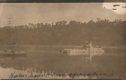 Keystone Digger #3 Dredge, Ohio River near Coraopolis Postcard