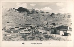 Panoramic View of Oatman Mining Town & Mountains Postcard