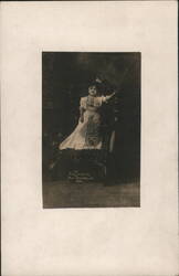 Madame Zaketa Little Person Performer Studio Portrait 1909 Postcard