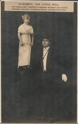 Elizabeth The Living Doll Panama-Pacific Expo 1915 Postcard