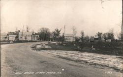 Log Cabins Village Scene New Salem State Park Postcard