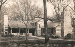 The Wagon Wheel Inn Log Cabin, New Salem State Park Postcard