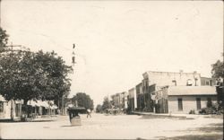 Looking West on Main Street, Rockford, Ohio Postcard