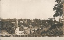 View From South Fifth St. Looking Toward Downtown Postcard