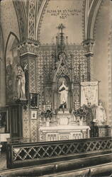 Altar of St. Theresa, Holy Hill Shrine Interior No. 7 Postcard