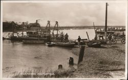 The Ferry, The Blyth Chain Ferry Boat Postcard