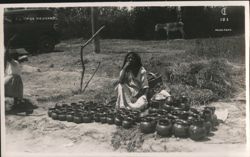 Indigenous Pottery Vendor, Tipos Mexicanos 103 Postcard