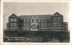 Odd Fellows Home, Large Brick Institutional Building Postcard
