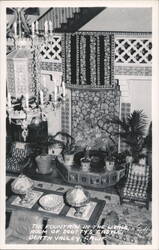 Fountain in Living Room, Scotty's Castle Postcard