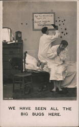 We Have Seen All The Big Bugs Here Comic Humor Postcard