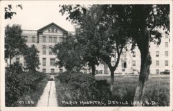 Mercy Hospital Building and Grounds Postcard