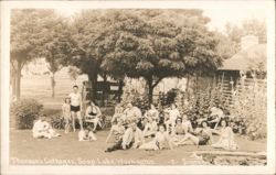 Thorson's Cottages Resort Guests Soap Lake WA Postcard