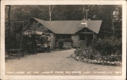 Main Lodge Ted Moody's Camp Big Spider Lake Hayward WI Postcard