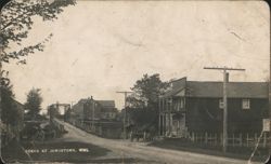 Scene at Jamestown, WML - Post Office & Bridge Postcard