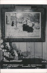 Two Laundresses Painting by Raffaelli at The Oaks Postcard