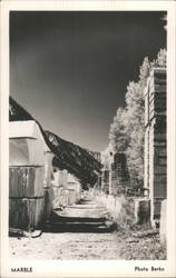 Abandoned Marble Loading Station Ruins Postcard