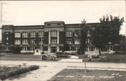 High School Building Exterior, Norfolk, Nebraska Postcard
