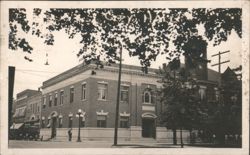 City Hall Municipal Building Exterior Street View Postcard