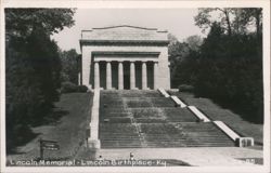 Lincoln Memorial Building, Lincoln Birthplace Postcard