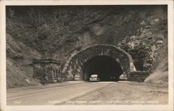 Tunnel Wolf Creek Highway Portland to Seaside Oregon Postcard