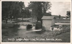 Water Wheel at Dunn's Lodge, Dunvilla Postcard