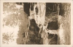 Flute Reed Falls Waterfall Scenic View Postcard