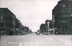 Broadway at College St, Hotel Albert & Theater Street Scene Postcard
