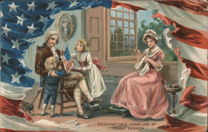 Washington's Home Life at Mount Vernon with Martha and Children