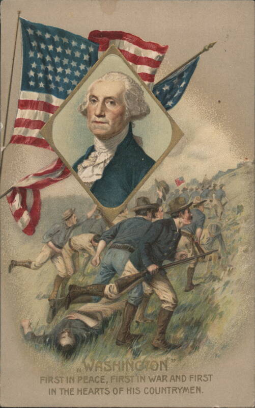 George Washington, Continental Army Soldiers, American Flags