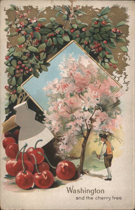 Washington and the Cherry Tree Legend for President's Day