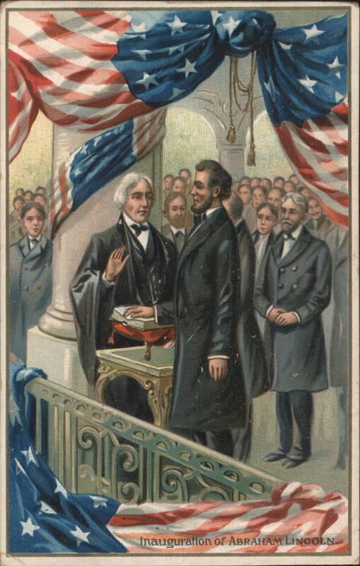 Inauguration of Abraham Lincoln with Chief Justice Taney