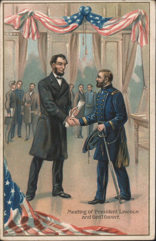 Meeting of President Lincoln and General Grant Presidents