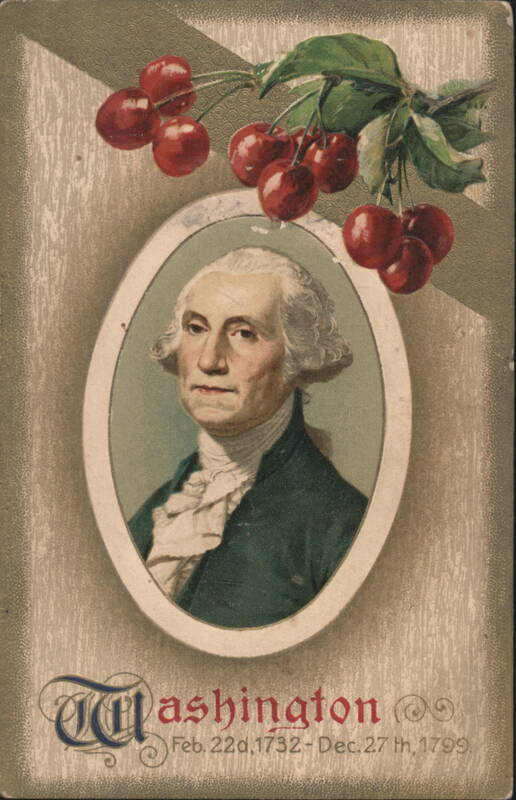 George Washington Portrait with Cherries, Birthday Dates