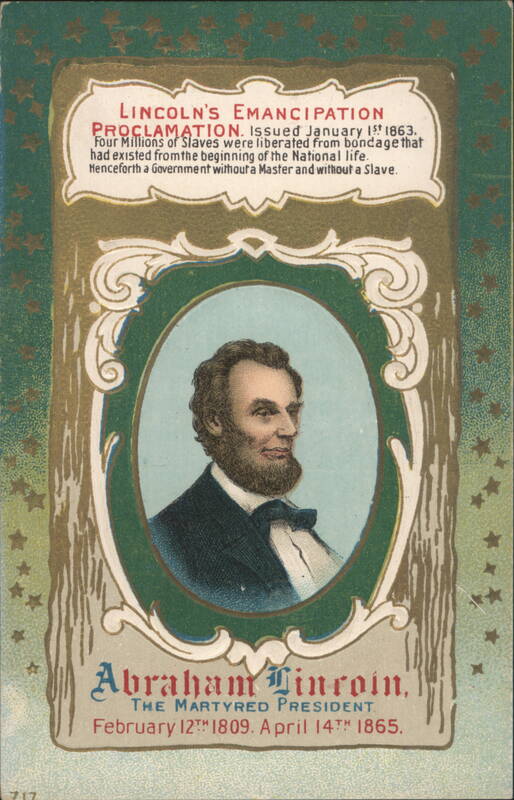 Abraham Lincoln Emancipation Proclamation Portrait, The Martyred President