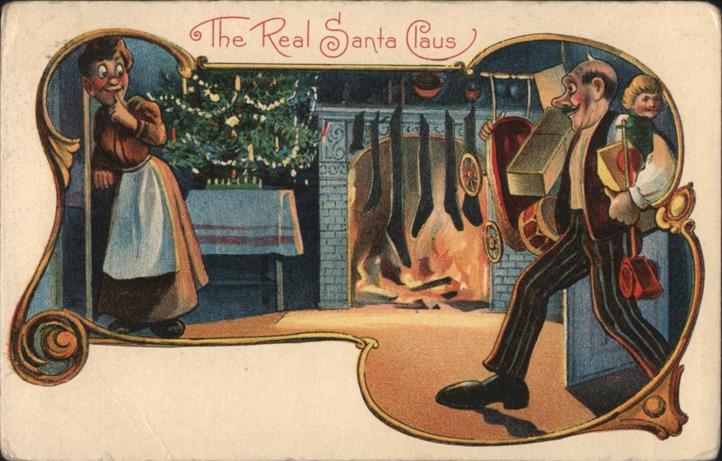 The Real Santa Claus Bringing Gifts on Christmas Eve