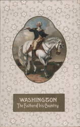 George Washington on Horseback, Father of his Country Postcard