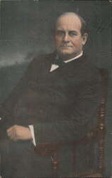 Man in Suit with Bow Tie, Formal Portrait Postcard