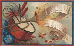 July 4, Yankee Doodle Came to Town Postcard