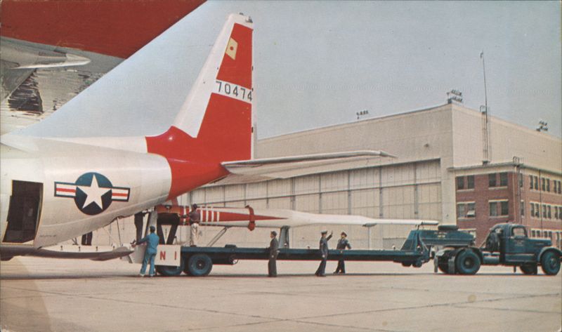Lockheed C-130A Hercules Loading X-17 Missile, Marietta, GA Georgia