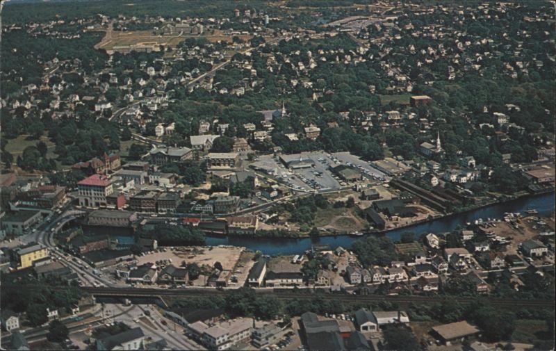 Air View of Westerly, RI & Pawcatuck, CT Rhode Island