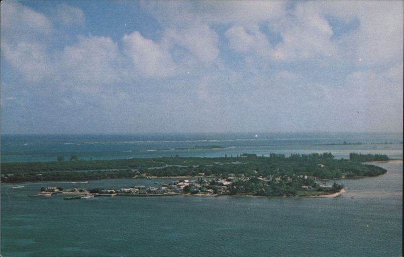 New Plymouth Green Turtle Cay Abaco Bahamas Aerial View