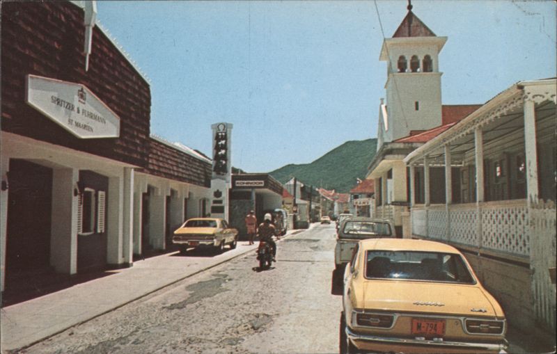 Philipsburg Shopping Street, Sint Maarten Herbert E. Miller