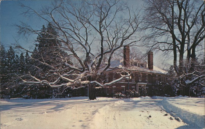Swedenborg School of Religion, Newton, MA Winter Scene Massachusetts