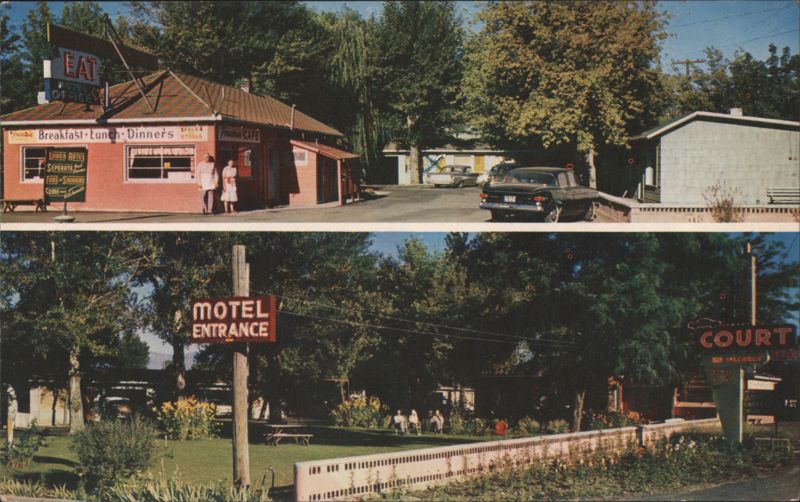 Baker Motor Court & Cafe, Highway 30, Oregon Cliff Johansen
