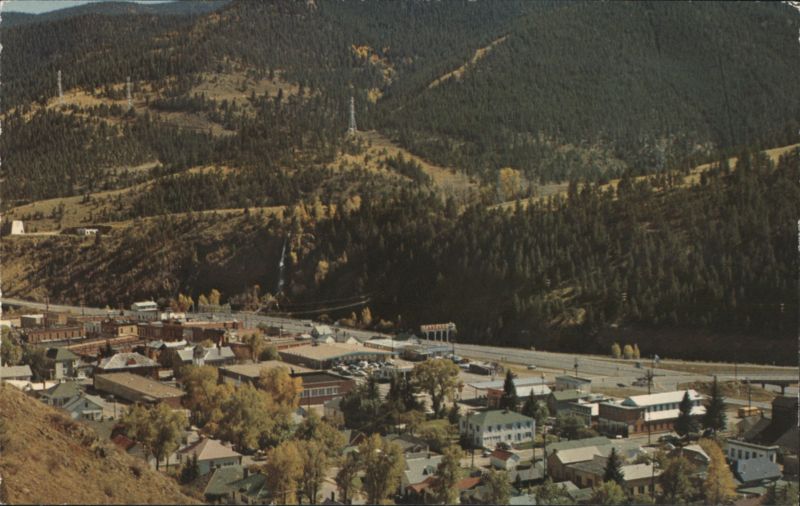 Idaho Springs CO Historic Mining Town Panorama Colorado