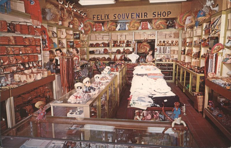 Felix Souvenir Shop, Alligator Goods & Novelties San Juan Puerto Rico