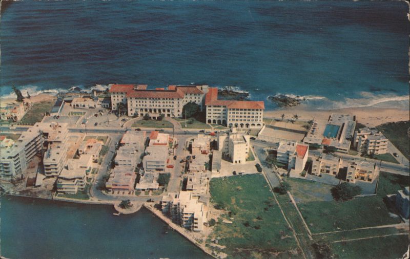 Aerial View, Condado Beach Hotel, San Juan, PR Puerto Rico