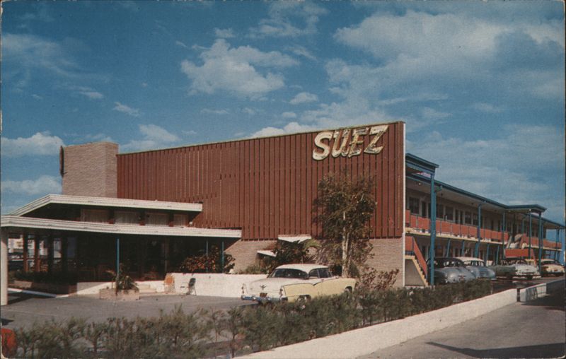 The Suez Motel, On the Ocean at 18215 Collins Ave Miami Beach Florida