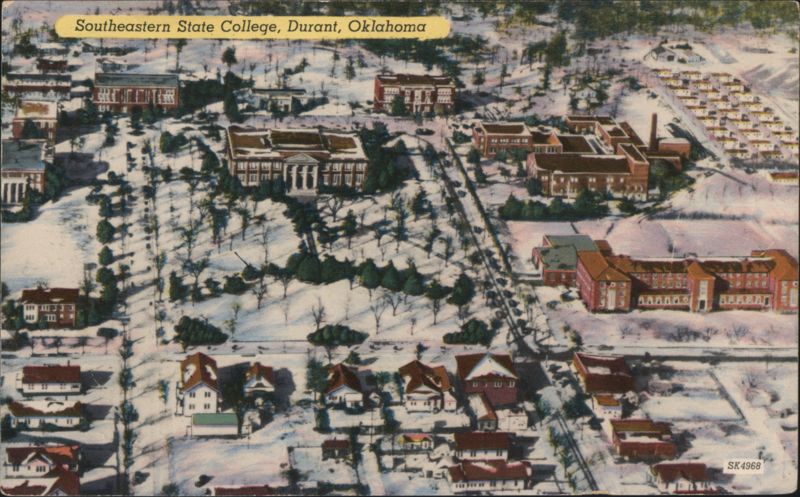 Southeastern State College, Durant, Oklahoma Winter Snow