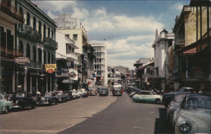 Main business street of Panama City